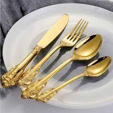 Black Finished Handle Stainless Steel <b>Cutlery</b> for Restaurant Home Cafe and <b>Canteens</b> Use Spoon and Knife <b>Cutlery</b> With Best Price - Product Image 6