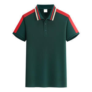 เสื้อโปโลผ้าไอซ์ซิลค์สำหรับผู้ชายเสื้อโปโลมีปกแขนสั้นงานปักโลโก้ออกแบบได้ตามต้องการ - Product Image 4