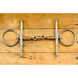 Caballo ecuestre de acero inoxidable Fulmer Anillo suelto Snaffle Boca Bit Boquilla suave Disponible en todos los tamaños Veterinaria - Product Image 1