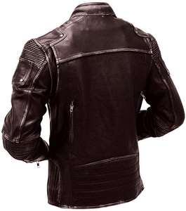 Veste en cuir marron chic pour hommes, parfaite pour les occasions décontractées et formelles, vestes en cuir véritable pour hommes - Product Image 2