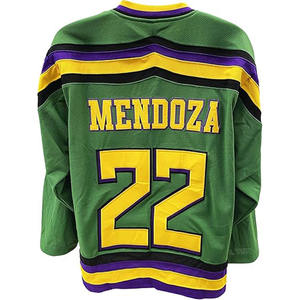 Mejor Precio de secado rápido de manga larga de alta calidad nuevo diseño divertido sublimación bordado personalizable equipo de hockey sobre hielo Jersey - Product Image 1