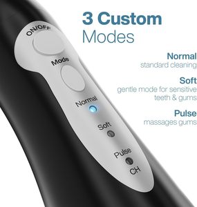 เครื่องทำความสะอาดช่องปากแบบพกพา AquaSonic Aqua Flosser ไร้สาย ชาร์จซ้ำได้ กันน้ำ หัวฉีด 5 แบบ สำหรับทำความสะอาดฟันและเครื่องมือจัดฟัน-ใช้ในบ้าน - Product Image 5