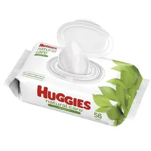 Toallitas Húmedas Huggins Naturales Reutilizables de Algodón Orgánico Sin Alcohol para el Cuidado del Bebé, Caja Grande para Recién Nacidos - Product Image 4