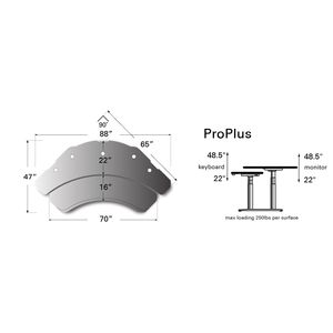 Escritorio de Computadora SmartDesk Studio Pro Plus de Metal con Altura Ajustable - Product Image 4