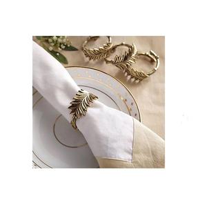 Anillo de servilleta de Metal chapado en oro rosa, diseño de alambre, para decoración de mesa, comedor de boda y restaurante - Product Image 4