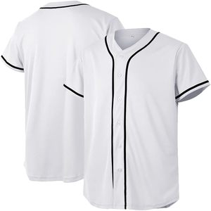 Maillot personnalisé de baseball et softball pour jeunes, vêtements de sport blancs à boutons, ensemble de vêtements de baseball et softball en polyester doux et respirant - Product Image 3