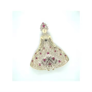 Pendientes de diamantes geométricos de oro de 18 quilates a la moda para mujer con forma de alas, pendientes de diamantes a granel, fabricante de joyería de moda - Product Image 6