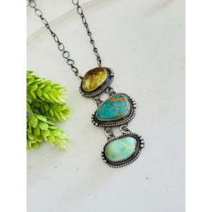 Collier Sheila Becenti Royston en turquoise et argent sterling pour les occasions de cadeaux - Product Image 4