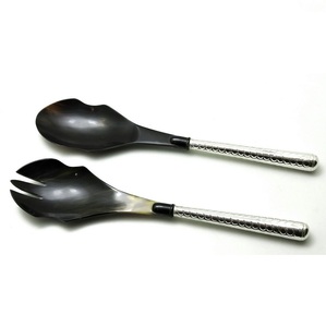 African Style Bulk Buffalo Horn with High Polished New Arrival Salad Server Set <b>Kitchen</b> Accessories <b>Kitchen</b> <b>Gadgets</b> - Product Image 2