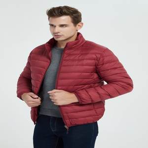 Veste matelassée pour homme de marque, tissu doux imperméable personnalisé, manteaux d'hiver noirs avec capuche, vente en gros, taille plus, design à bulles - Product Image 4