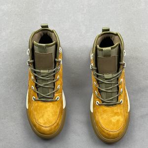 Bottes de randonnée montantes rétro en daim pour hommes, tendance, sur mesure, en cuir de qualité supérieure, robustes - Product Image 5