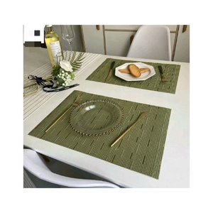 Chinese Rectangular Round Corner Embroidered Durable Washable Light Weight Art Pastoral 100% Cotton Fresh and Simple Table Mats - Product Image 5