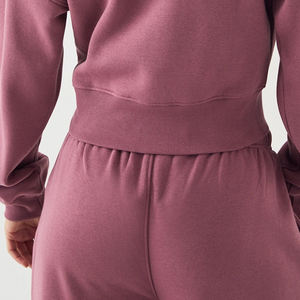 Haut confortable et décontracté à manches longues, design tendance, prix avantageux, pour les commandes en gros / Sweat à capuche en polaire uni pour femmes - Product Image 6