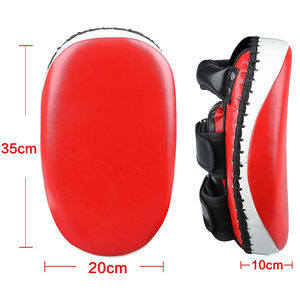 Almohadilla de enfoque de kick Punch de cuero nuevo de alta calidad, Escudo de golpe de entrenamiento de boxeo, transpirable, ecológico, marca personalizada para artes marciales - Product Image 4
