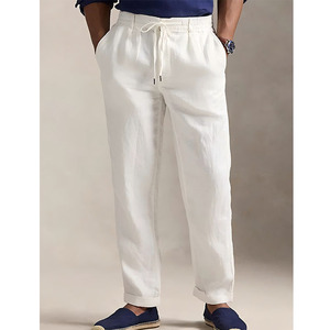 <span class=keywords><strong>Pantaloni</strong></span> <span class=keywords><strong>di</strong></span> <span class=keywords><strong>lino</strong></span> 100% <span class=keywords><strong>da</strong></span> <span class=keywords><strong>uomo</strong></span> personalizzati <span class=keywords><strong>pantaloni</strong></span> Casual a vita media - Product Image 1