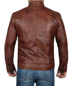 Vente chaude Vêtements pour hommes Veste en cuir véritable Nouvelle mode Veste en cuir pour hommes - Product Image 4