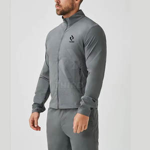 แจ็กเก็ตวอร์มอัพสำหรับผู้ชาย, แจ็กเก็ตอุ่นซิปเต็มเนื้อผ้าระบายอากาศได้ดีน้ำหนักเบา - Product Image 2