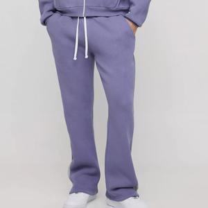 กางเกงกีฬาขายาวสำหรับผู้ชายกางเกงวิ่งผ้าฝ้าย100% เอวปรับได้สำหรับการฝึกออกกำลังกายในยิมและเครื่องแต่งกายแนวสตรีทสไตล์ลำลอง - Product Image 4