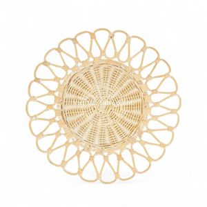 Colorful <b>Rattan</b> Placemat Handmade From Natural Material For <b>Dining</b> <b>Table</b> Decoration And Serving Use - Product Image 1