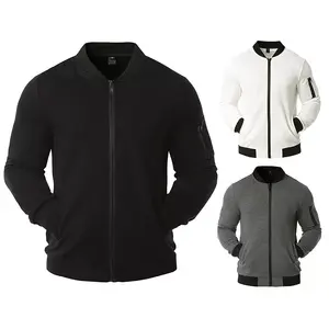 Qualité supérieure Offre Spéciale hommes col montant avant Logo Bomber veste séchage rapide et écologique haute qualité hiver mode - Product Image 4