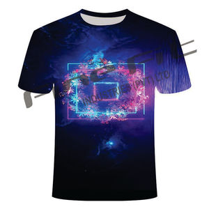 T-shirt de tous les jours décontracté pour hommes Premium 100% coton Sublimation imprimé séchage rapide été Style court tissu anti-odeur - Product Image 5