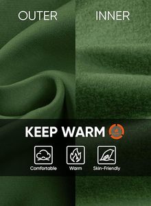 Suéter de Forro Polar para Hombre, Cuello Alto Simulado, Cierre de Cremallera de un Cuarto, Mezcla de Algodón, Cálido, Informal, para Otoño e Invierno - Product Image 6