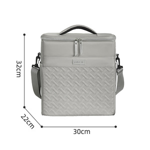 Zaino Termico 2-in-1 alla Moda con Motivo Geometrico, Leggero e Portatile per Picnic, Grande Capacità 21L con Cerniera - Product Image 5
