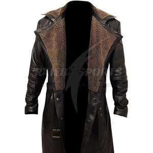 Nuova moda <span class=keywords><strong>in</strong></span> <span class=keywords><strong>pelle</strong></span> <span class=keywords><strong>Trench</strong></span> da uomo con materiale di alta qualità prezzo all'ingrosso cappotto lungo <span class=keywords><strong>in</strong></span> <span class=keywords><strong>pelle</strong></span> da uomo - Product Image 2
