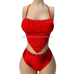Vêtements de danse exotiques en diamant de haute qualité, sur mesure, vente en gros d'usine - Product Image 1