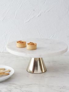 ขาตั้งเค้กหินอ่อนพร้อมฐานโลหะ - Product Image 5