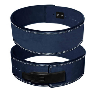 Alta calidad 13-MM cuero de vaca Powerlifting Fitness Protector transpirable gimnasio levantamiento de pesas Power Lever Belt logotipo personalizado Unisex - Product Image 2