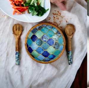 New Pattern Natural Wood <b>Salad</b> <b>Bowl</b> With Servers Set Large Solid Hardwood <b>Salad</b> <b>Wooden</b> <b>Bowl</b> With Spoon for Fruits <b>Salads</b> Root Ca - Product Image 3