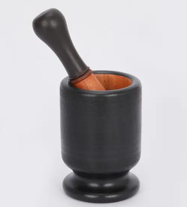 High Quality Wood Mortar and pestle Spice <b>crusher</b> accessories kitchen tools gadgets crafts top selling - Product Image 3