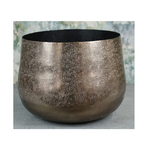 Maceta de flores de diseño en relieve al precio más bajo, accesorios de decoración de jardín para el hogar, maceta de flores de Metal de estilo único - Product Image 3