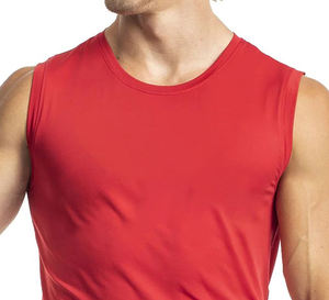 Débardeur de sport respirant pour homme, grande taille, 100 % polyester lavé, haute qualité, personnalisé, pour la gym - Product Image 4