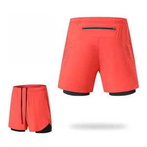 Nouveau design, short de sport pour homme avec doublure, poches zippées, personnalisable, pour la course à pied et la gym, livraison DDP plage. - Product Image 5