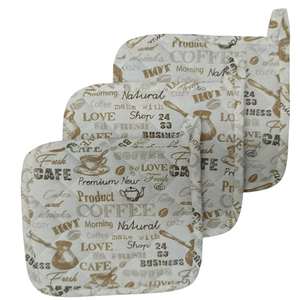 100% coton mitaines de four pour la maison hôtels Restaurents cuisson avec poches personnalisé en gros personnalisé imprimé porte-casserole - Product Image 4