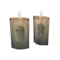 Pochettes souples personnalisées en PE pour jus et boissons 200ml 250ml, sachets de lait à presser, emballage plastique jetable avec bec verseur