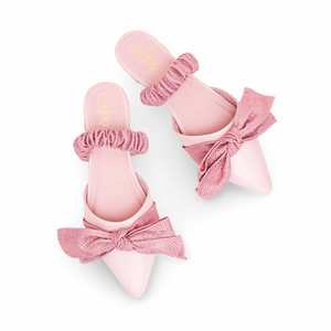 WN5390 Zuecos y mulas abiertos con espalda rosa - Product Image 1