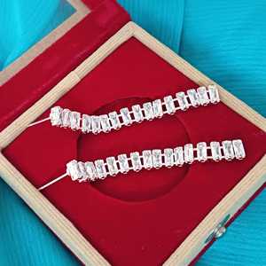 Joyería de boda india Chapado en oro de moda CZ Crystal Fabricación nupcial India Juego de pendientes colgantes al por mayor, oro rosa - Product Image 2