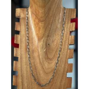 Navajo 14K Gold Religious Style Necklace Geometric-shaped Sterling <b>Silver</b> Paperclip Link Ball-shaped Rope <b>Box</b> Snake Variants - Product Image 2