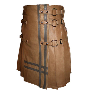 Kilt de Cuero Vacuno Auténtico Hecho a Medida para Hombre, Alta Calidad, Precios al por Mayor, Kilt para Adultos en Oferta, Nuevo Modelo, Elegante, OEM Personalizado - Product Image 3