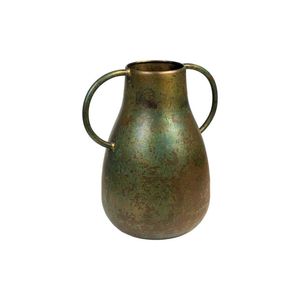 Handmade Modern Sculptural Metal Iron Flower <b>Vase</b> Stylish <b>Textured</b> Finish Designed for Contemporary Minimalist & Coastal Spaces - Product Image 6
