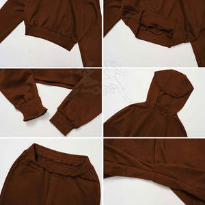 เสื้อครอปแบบสวมหัวใส่สบายพร้อมผ้าน้ำหนักเบาเสื้อครอปแบบสวมหัวลำลองดีไซน์ทรงพอดีตัวทันสมัย - Product Image 4