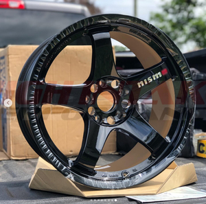 Nouvelles jantes forgées en alliage d'aluminium 6061-T6 RCSR NISMO LMGT4 NOIR BRILLANT, PCD 114,3 mm, finition noire, design concave, 20 mm - Product Image 5