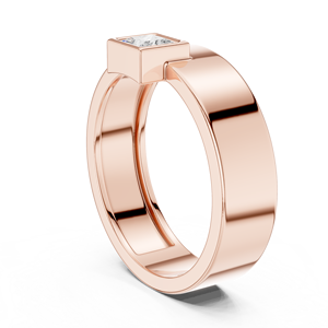 Premium Luxury <b>Resizable</b> 18k Rose Gold Plated Unisex <b>Ring</b> Stylish Original Design For Engagement Anniversary Everyday Wear - Product Image 4