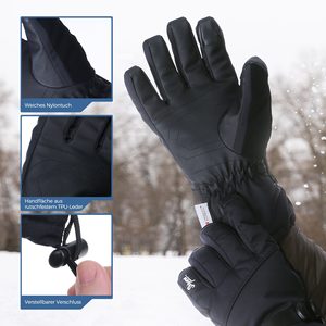 Guantes de Ciclismo de Invierno para Hombre, Térmicos, con Pantalla Táctil, Impermeables, para Esquí y Viajes, Forro de Poliéster Laminado - Product Image 5