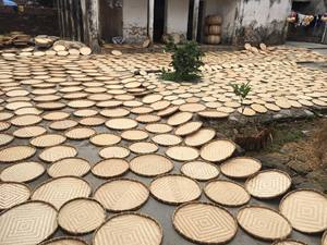 Round Flat Winnowing Bamboo Storage <b>Basket</b>-Foldable Eco-Friendly <b>Food</b> Storage <b>Basket</b> Cheap Price for Home & Restaurant Use - Product Image 3