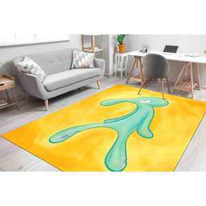 Alfombra Moderna con Estampado de Squidward - Decoración Audaz y Atrevida para el Hogar, Alfombra de Chenilla - Product Image 1
