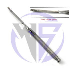 Ensemble de 4 ciseaux chirurgicaux dentaires, ostéotomes pour le fendage et l'élargissement des alvéoles osseuses pour implants, étui zippé - Product Image 4